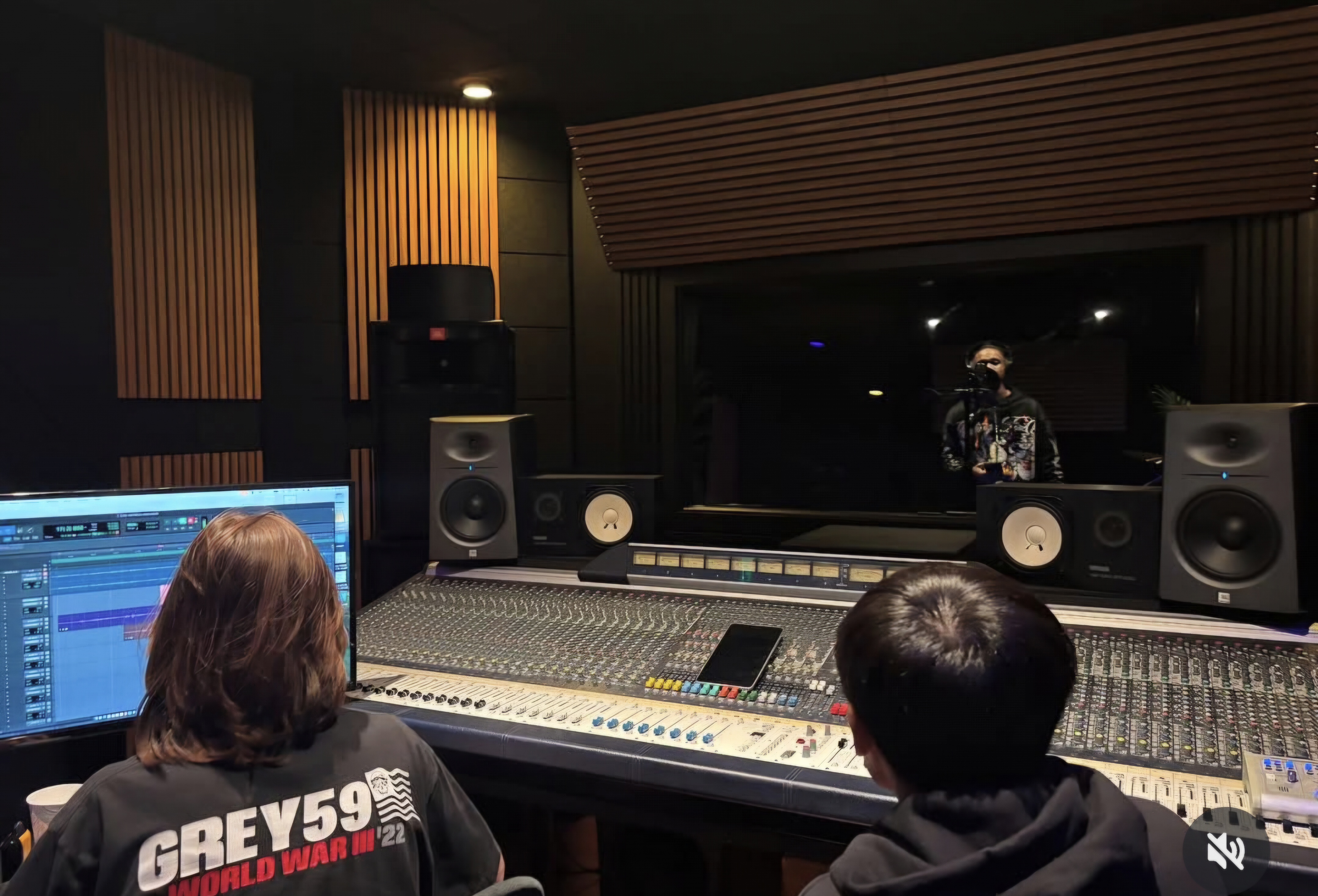 Mixing desk close-up